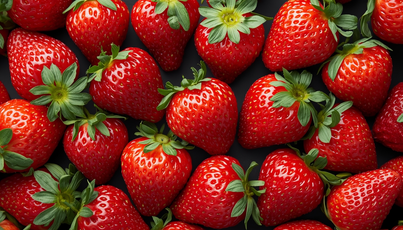 Ekologiska jordgubbar färska